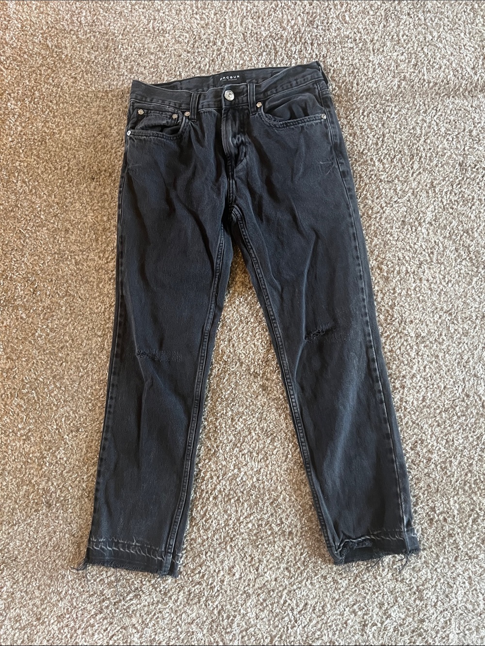 PacSun Men's Slim Straight Black Jeans